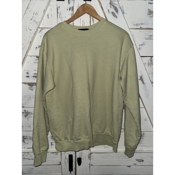 Talentless Crewneck Light Pale Green Thick Sweater Mens Size Small Sweatshirt - Picture 2 of 9